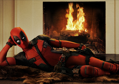 Deadpool-movie-2016-Deadpool-relaxing-by-the-fire-image
